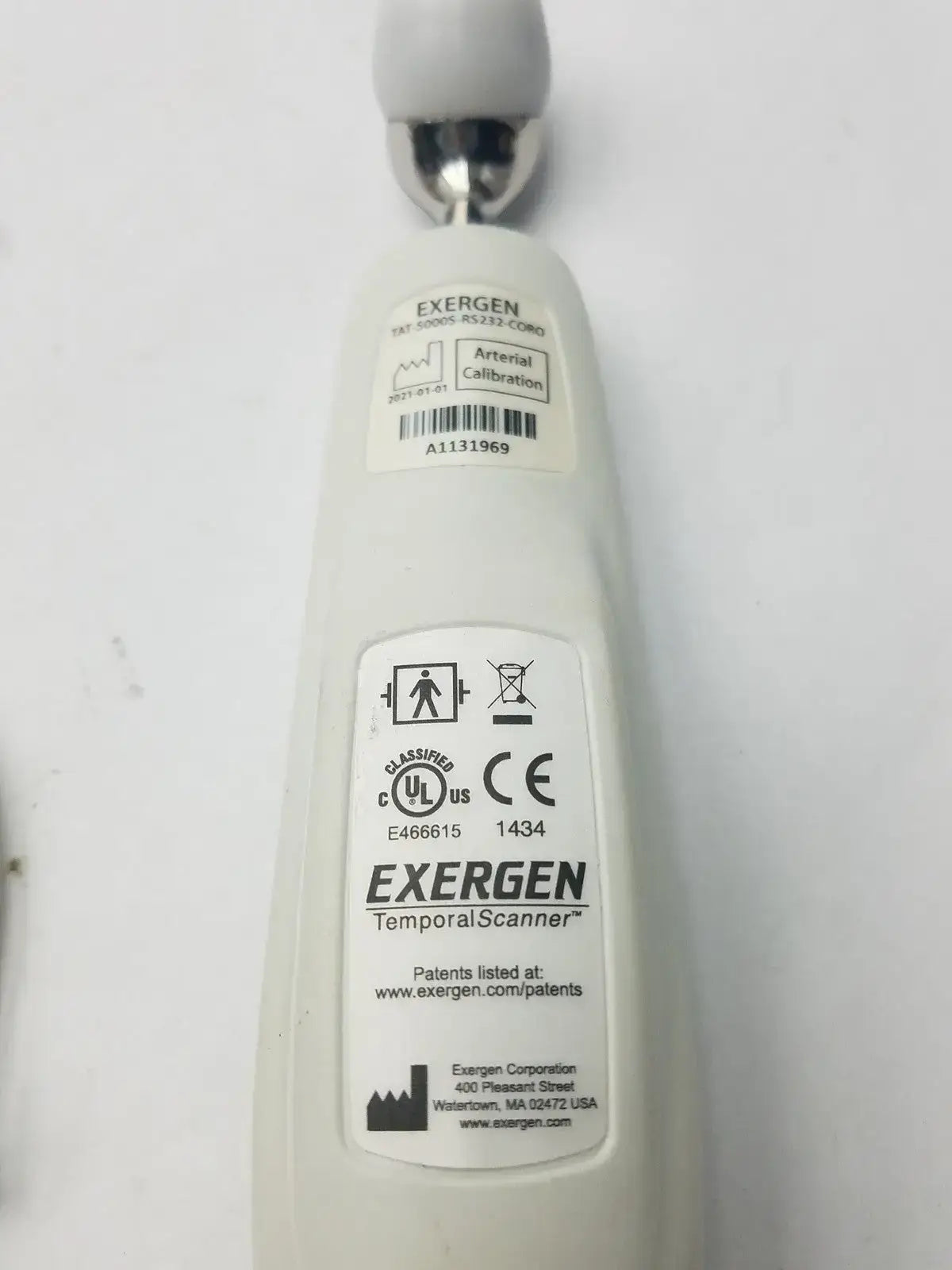 Exergen TAT-5000S Temporal Artery Scanner Thermometer With Dual Lock