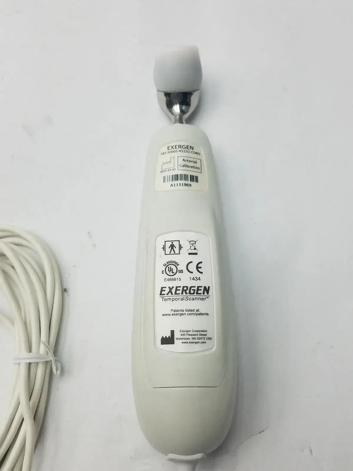 Exergen TAT-5000S Temporal Artery Scanner Thermometer With Dual Lock