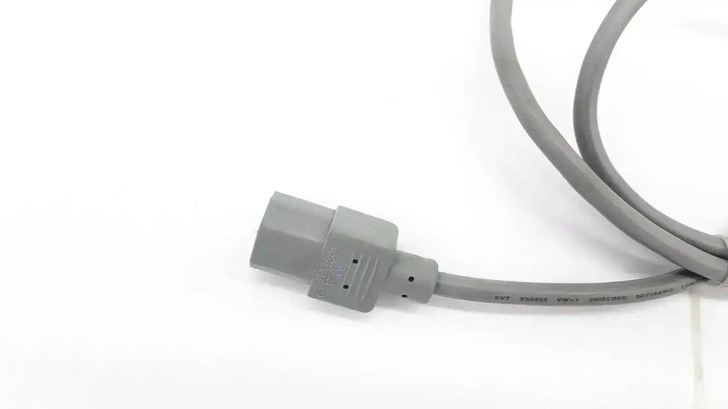 Gray power cable with three-pronged plug for Exito EXP-005 grey AC power cable USIP use