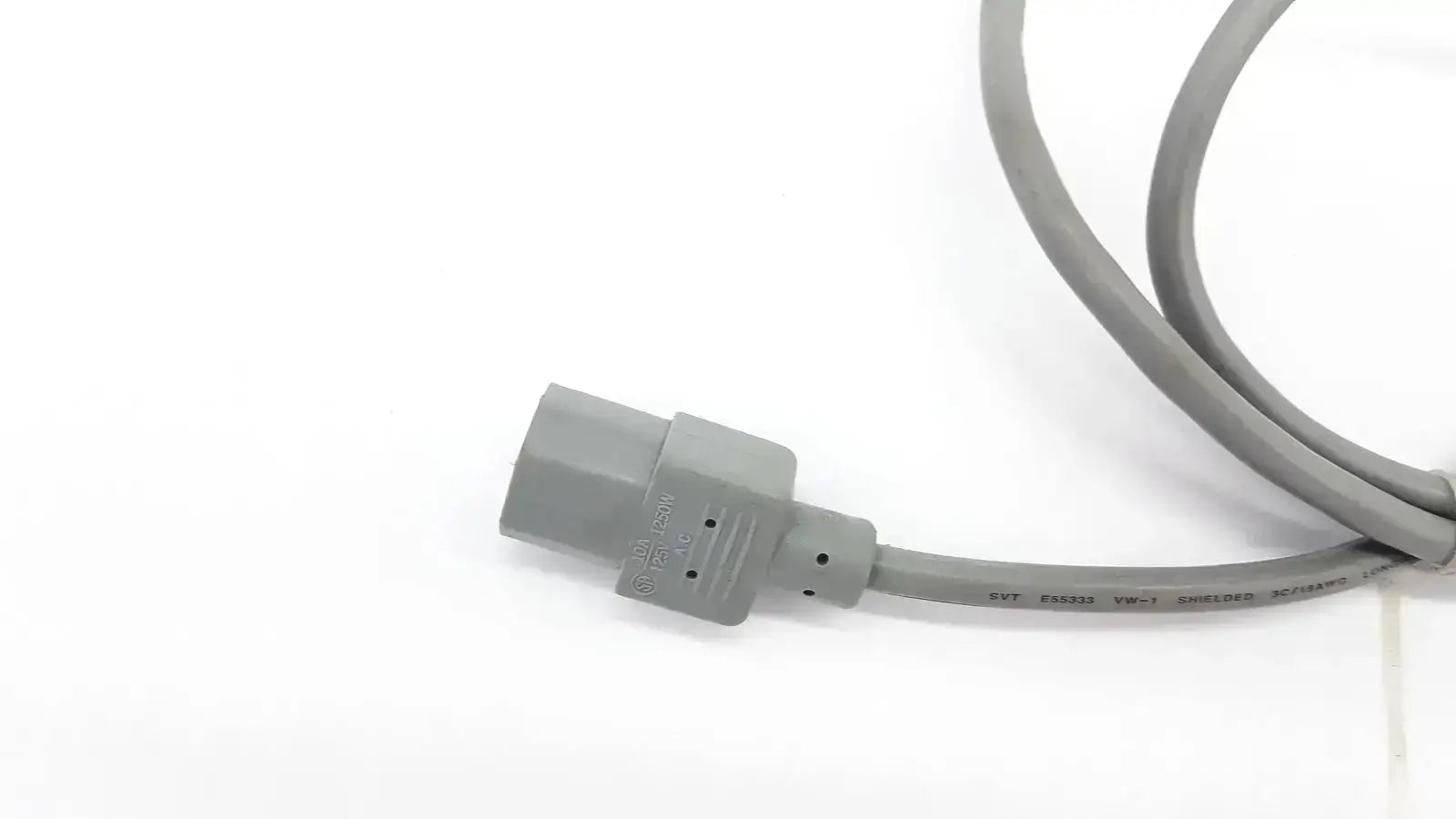 Gray power cable with three-pronged plug for Exito EXP-005 grey AC power cable USIP use