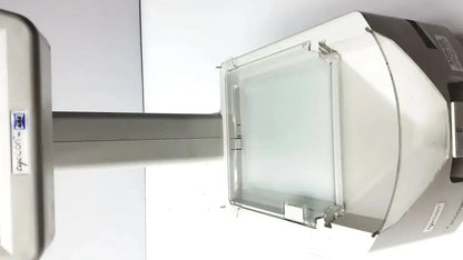 Eyecon by gse model 9400 automated vision inspection machine with silver white design and transparent glass panel for g-cir-r4-6f use