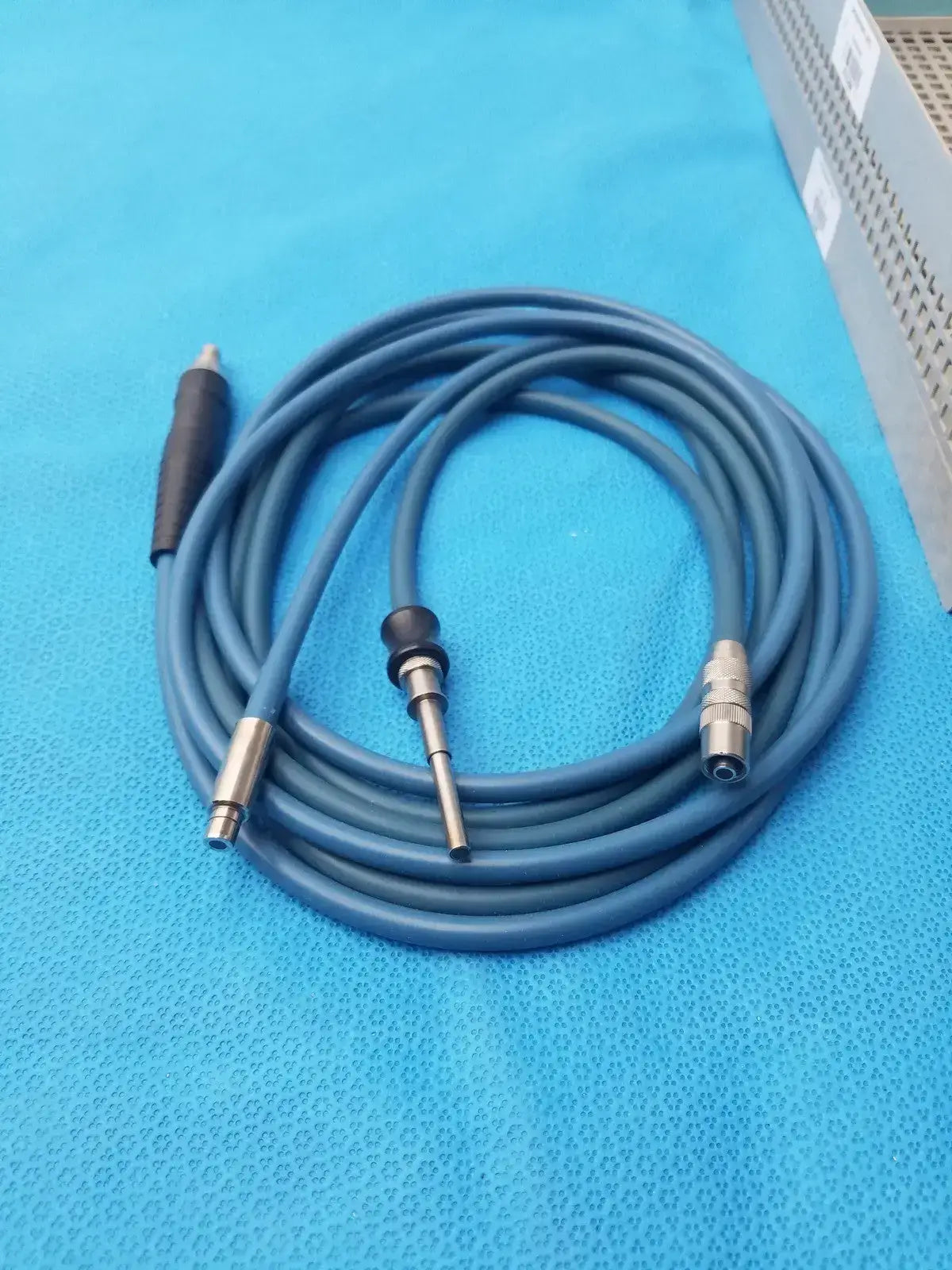 Fiber Optic Light Cable With Micromedics IN-8640 Sterilization Case