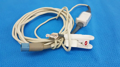 Finger Clip SpO2 Sensor w/ Extension Cable & Multi-Pin Connector – Patient Monit