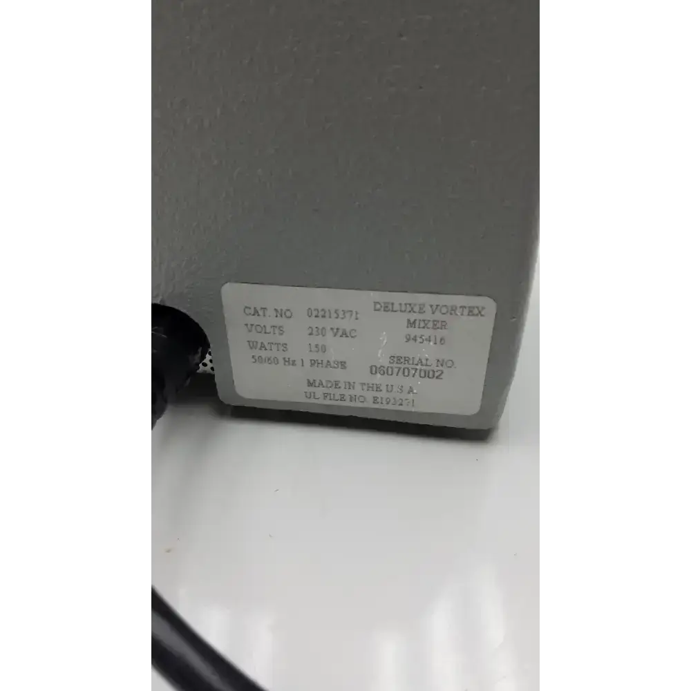 Fisher Scientific Digital Vortex Mixer Cat no 02215371