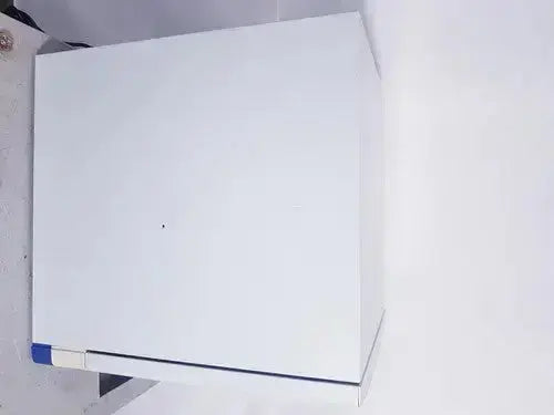 White rectangular fisher scientific isotemp hybridization rotisserie incubator box with blue and white label side view