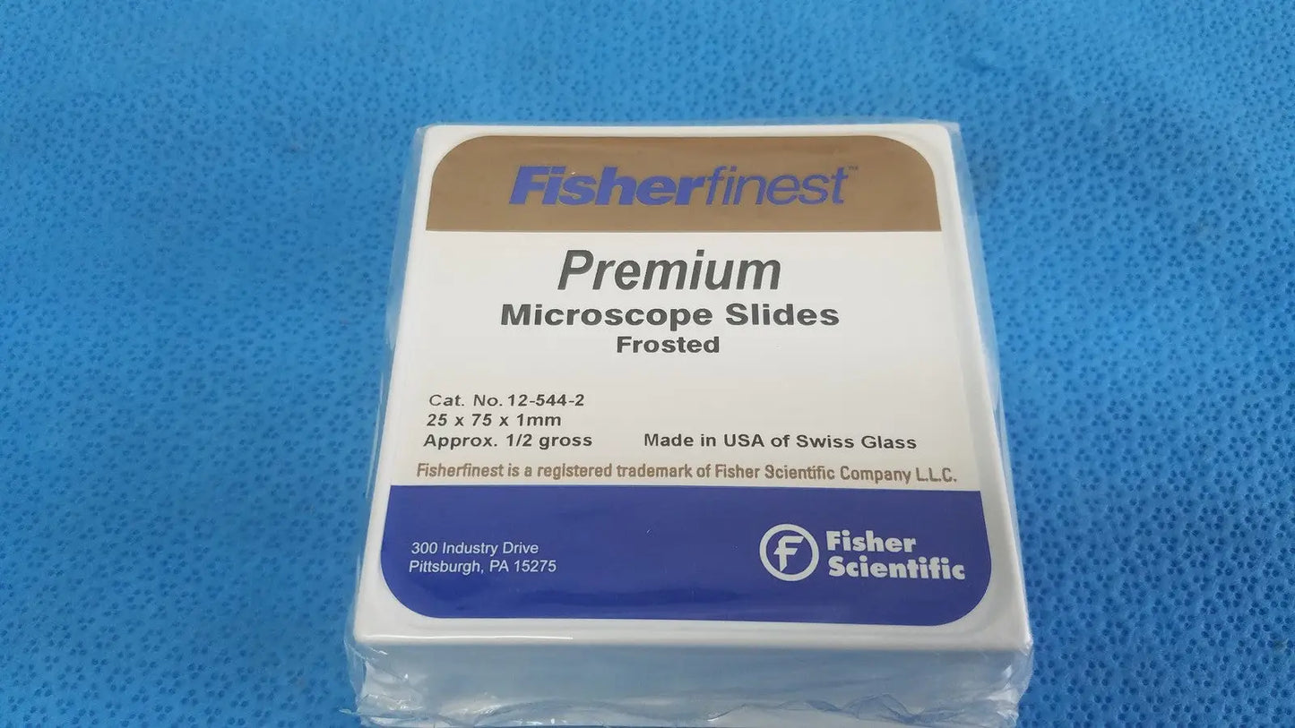 Shop Fisherfinest Premium Frosted Microscope Slides online. Premium frosted glass slides with standard 25 x 75 x 1 mm size for consistent laboratory use.