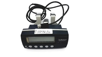 Black med-mizer digital scale with silver accents and coiled cable for med-mizer allcare beds use