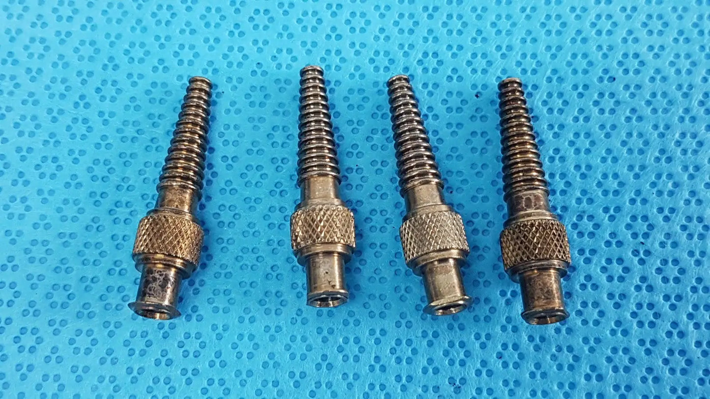 FLL to Catheter Adapter – Plated Brass, Individual Medical Fitting lot of 4