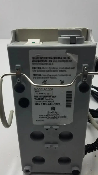 Gray plastic industrial power supply unit with metal brackets and label model 550 for flowtron excel ac550 replacement