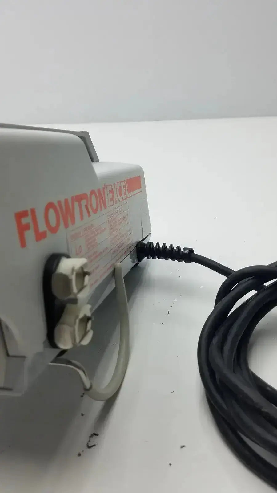 Gray flowtron 3xer industrial pump with red branding and black coiled power cord for excel ac550 replacement
