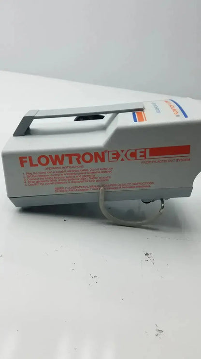 Gray plastic flowtron excel from-glass 24t system with red and blue branding for arjo huntleigh ac550 device
