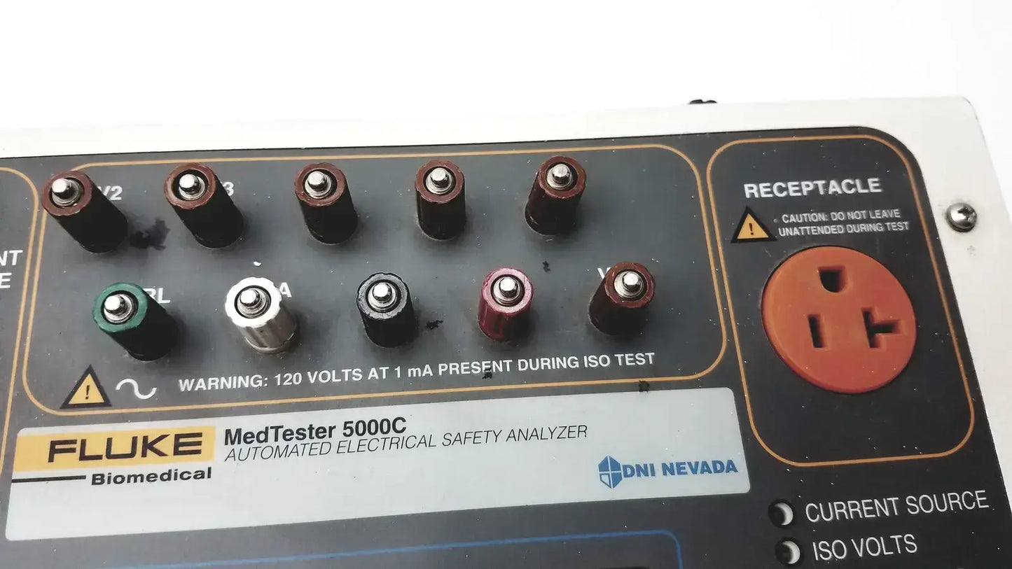 FLUKE MedTester 5000c Biomedical Electrical Safety Analyzer