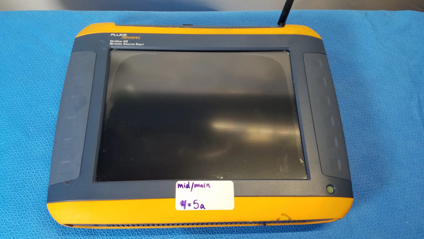 Fluke networks optiview xg rugged yellow and black handheld network analysis tablet with q600 remote access tool