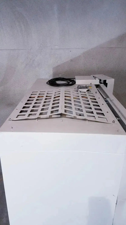White Forma Scientific Class II A/B3 biological safety cabinet with perforated metal panel and coiled black cable on top