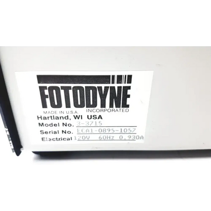 Fotodyne VariQuest 26 Model 303715 - Laboratory Equipment