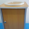 Freestanding Sunglasses Display Base Cabinet — Wooden Storage Cabinet with Wheel
