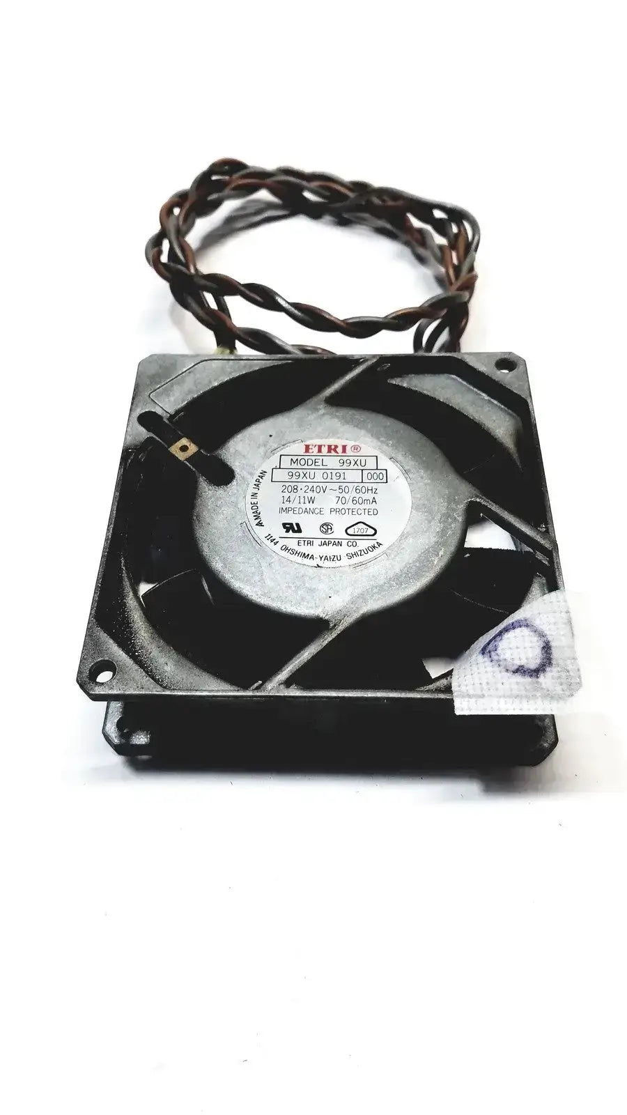 FTRI FAN Model 99XU 0191 000 208 240V 50/60HZ - Cooling Fan