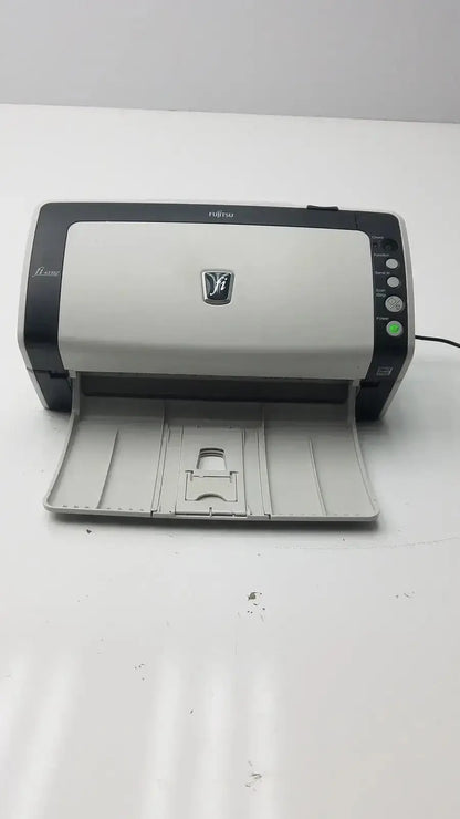 Fujitsu fi-6130z high-speed duplex document scanner with sleek silver and black design for efficient scanning tasks