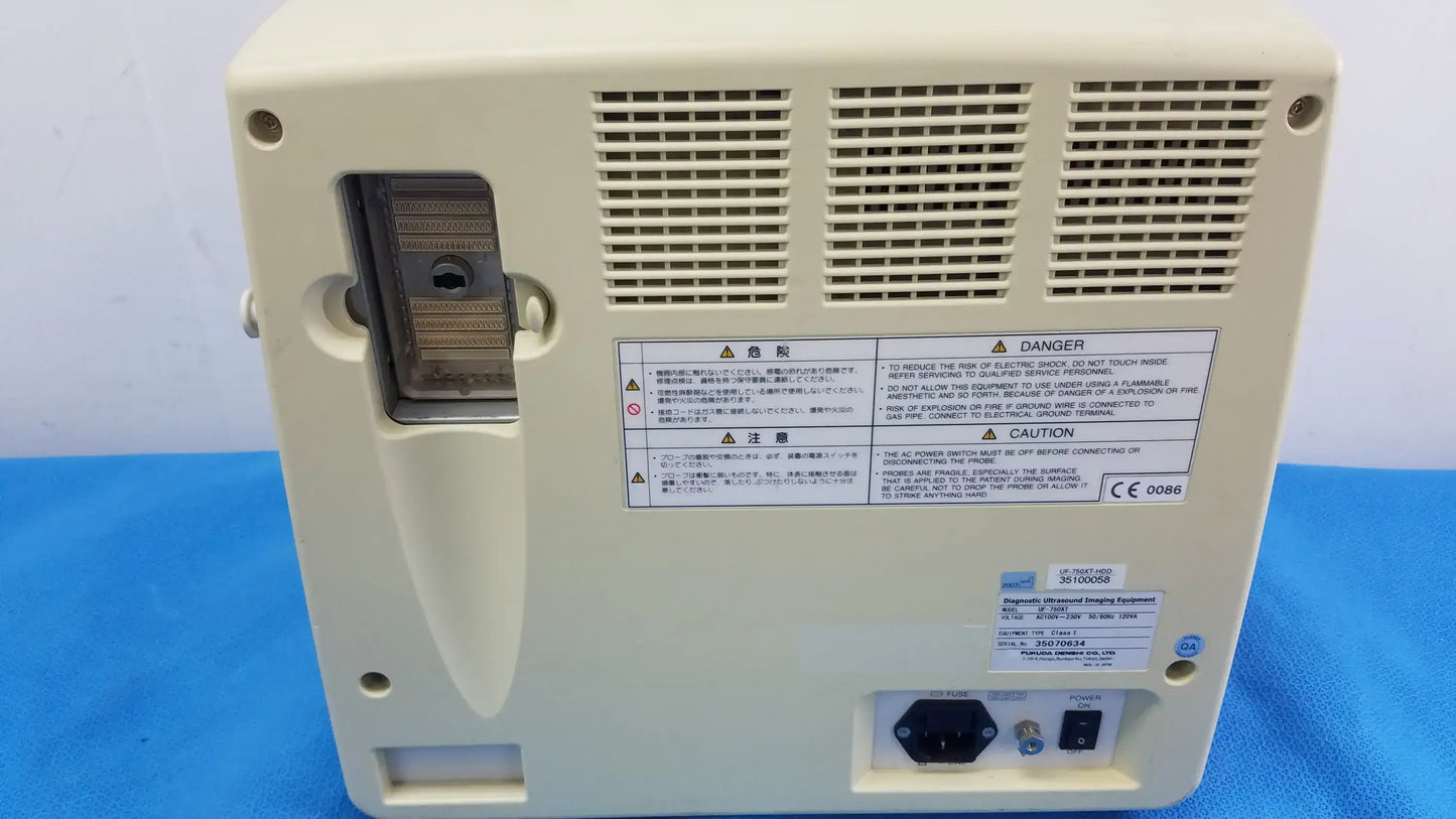 Fukuda Denshi Tellus UF-750XT Diagnostic Ultrasound Imaging System - Portable