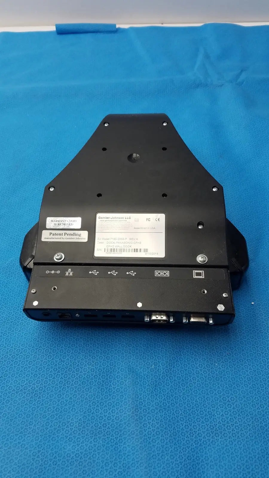 Gamber Johnson 7160-0358-P Rev H Dock-Panasonic-CFH2 Wall Dock