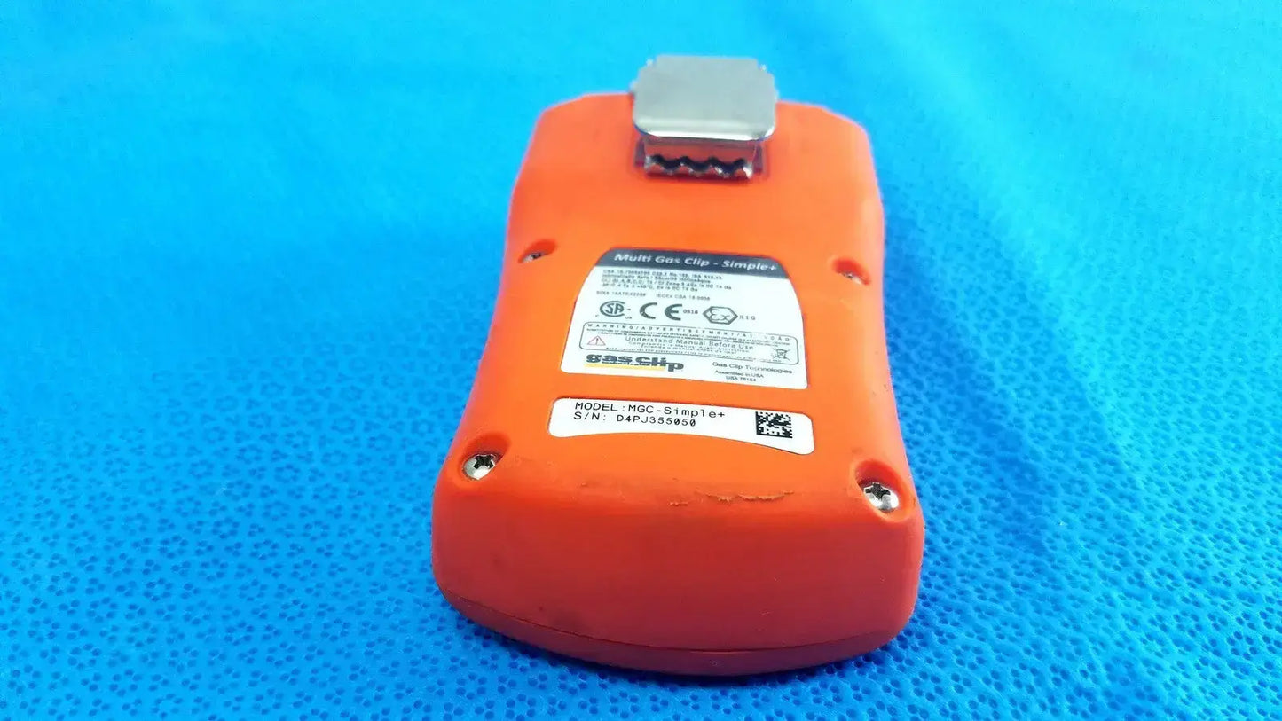Gas Clip Technologies MGC Simple+ 4 Detector H2S CO O2 LEL Monitor