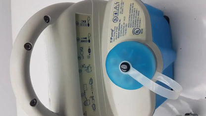 Blue and white gaymar t/pump professional heat therapy pump tp700c with handle control panel and power cord