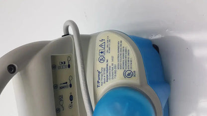 Gray and blue Gaymar T/Pump professional heat therapy pump TP700C with white power cord for medical heat therapy