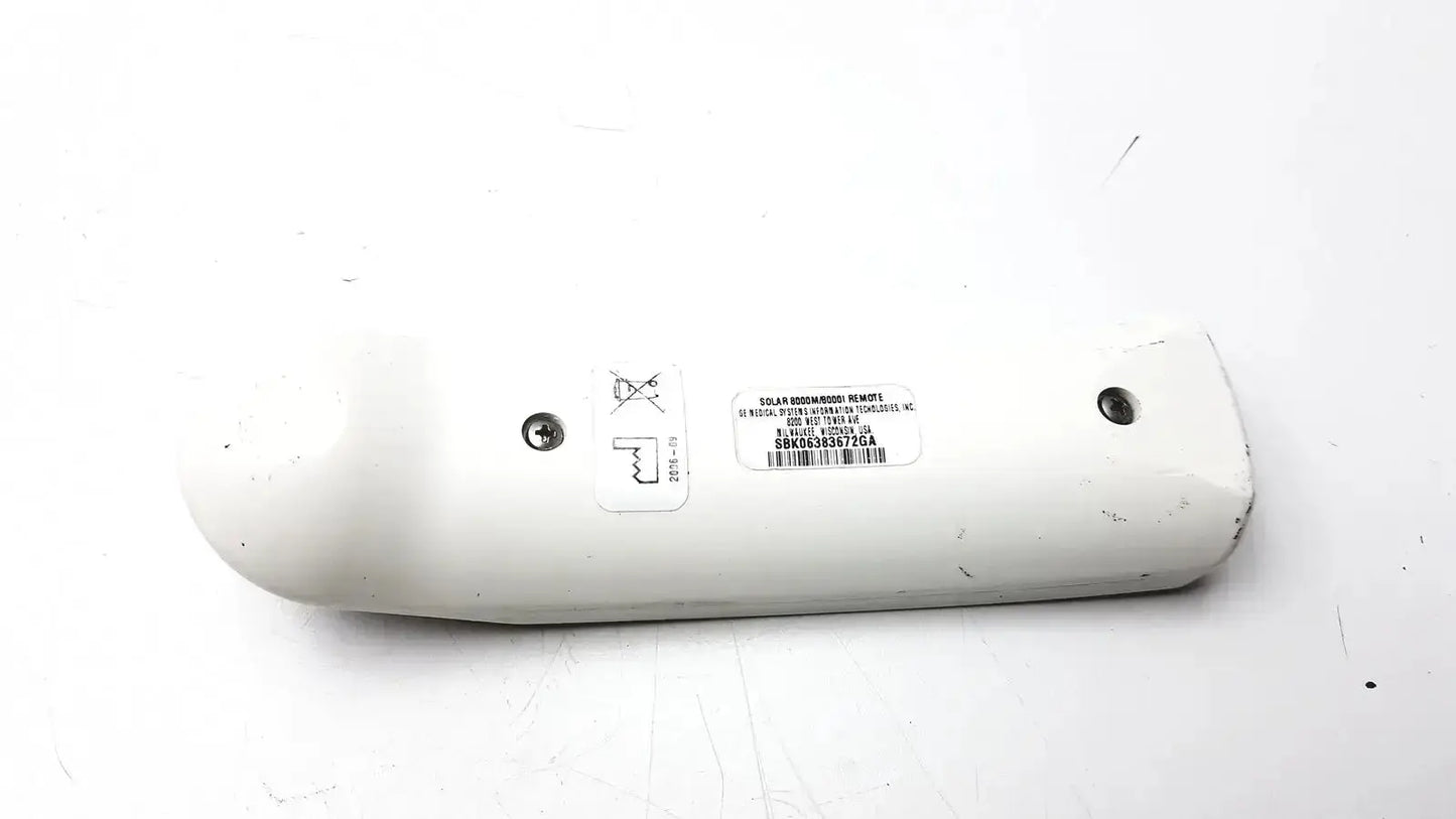 White plastic solar 8000m 8000i remote control from solar dynamics model 9810 for adult solar 8000m use