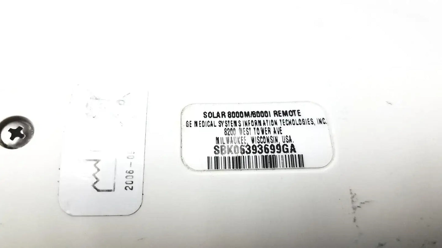 GE Adult Solar 8000M/8000I Remote Control - Patient Monitor Accessory