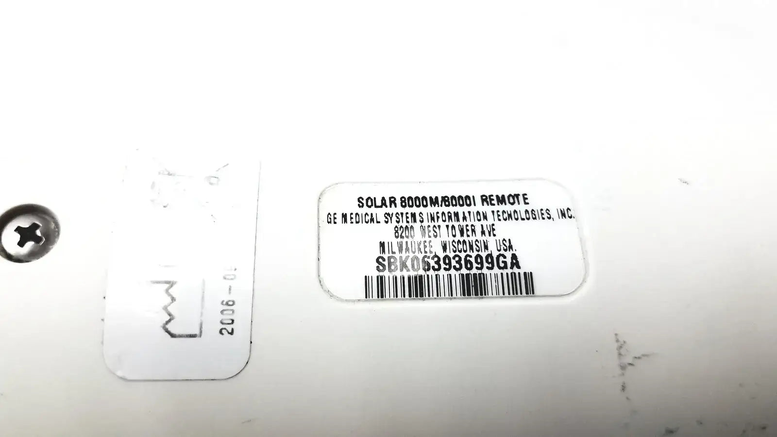 GE Adult Solar 8000M/8000I Remote Control - Patient Monitor Accessory