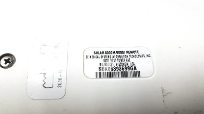 GE Adult Solar 8000M/8000I Remote Control - Patient Monitor Accessory