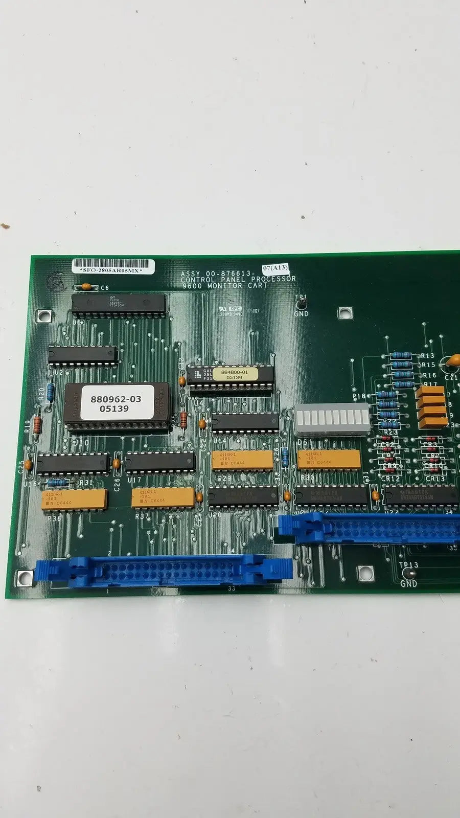 GE Assy 00-876613-07 (A13) Control Panel Processor 9600 Monitor Cart Workstation - Assembly