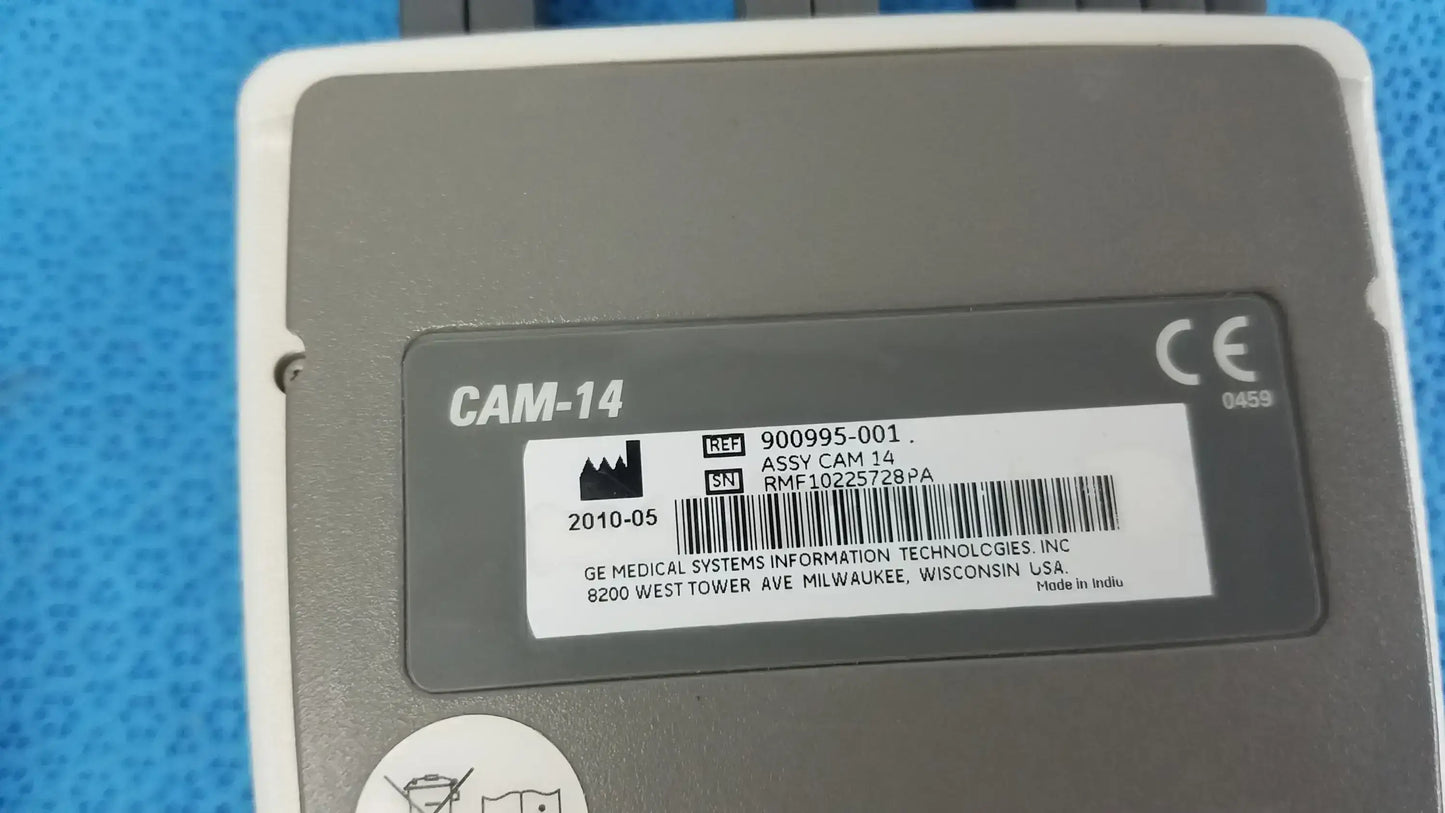GE CAM 14 ECG Acquisition Module With Leads Ref 900995-001