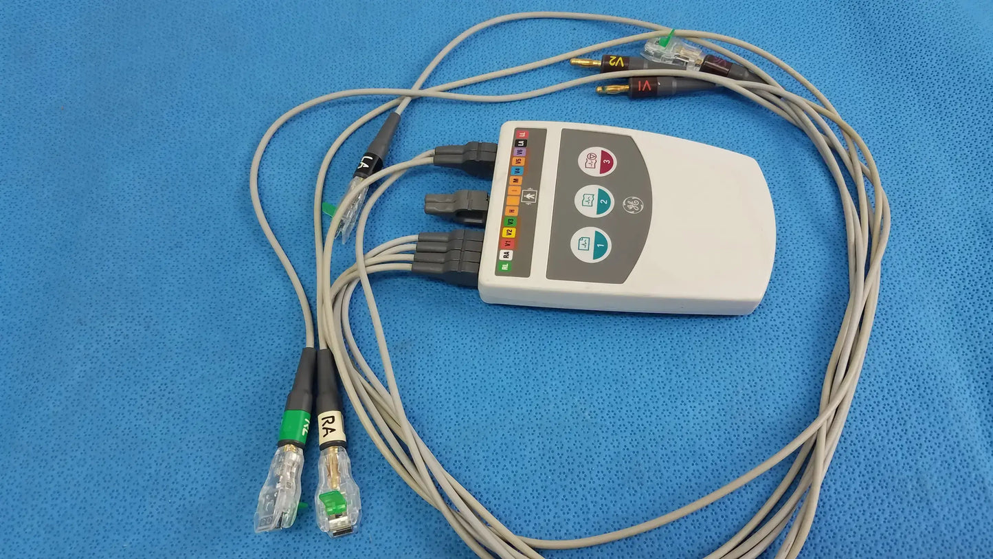 GE CAM 14 ECG Acquisition Module With Leads Ref 900995-001