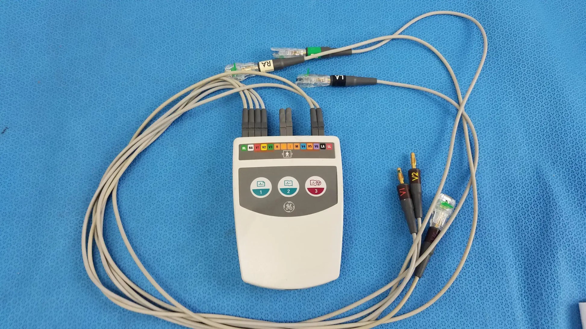 GE CAM 14 ECG Acquisition Module With Leads Ref 900995-001