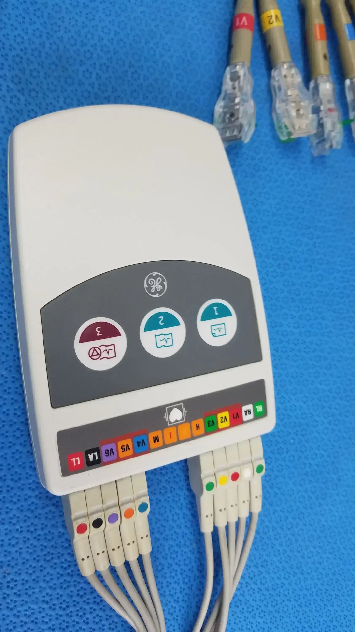 GE CAM 14 ECG Acquisition Module With Leads Ref 900995-002