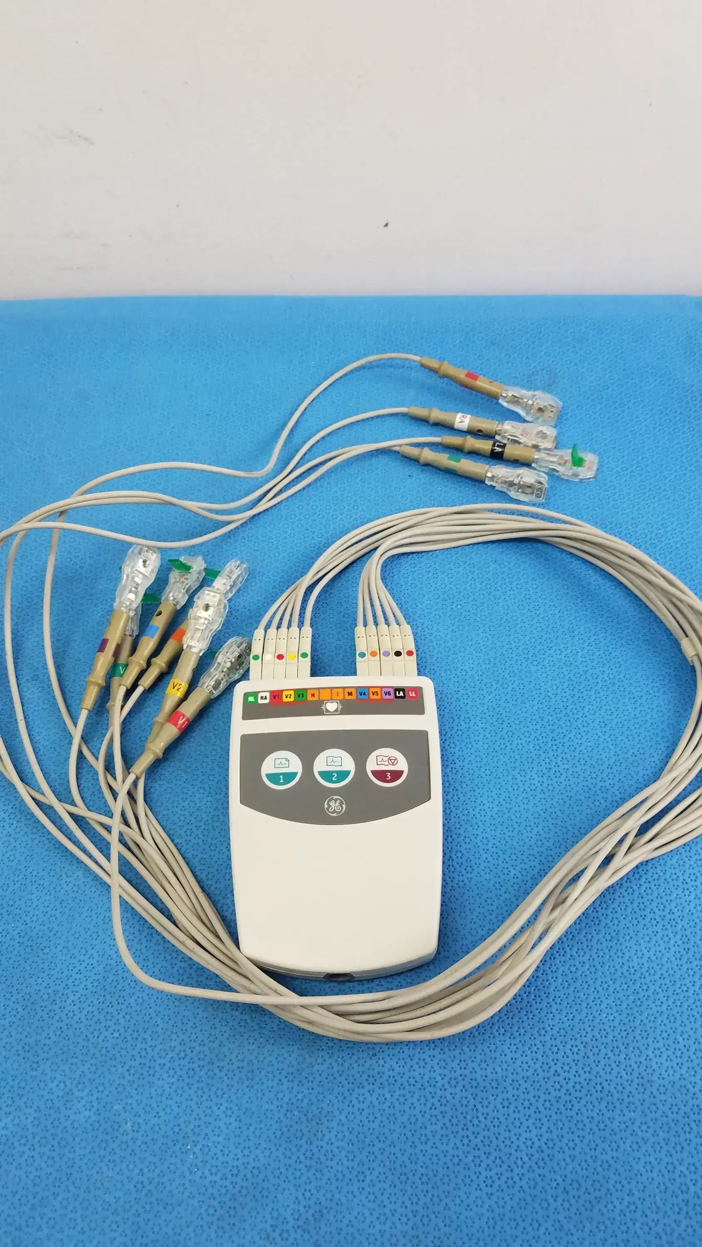 GE CAM 14 ECG Acquisition Module With Leads Ref 900995-002