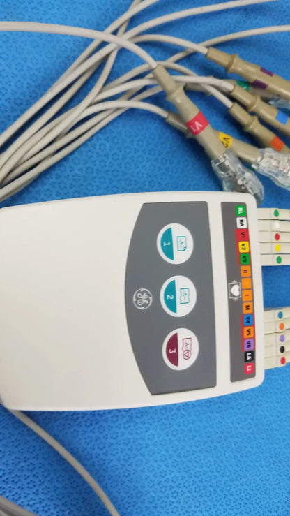 GE CAM 14 ECG Acquisition Module With Leads Ref 900995-002