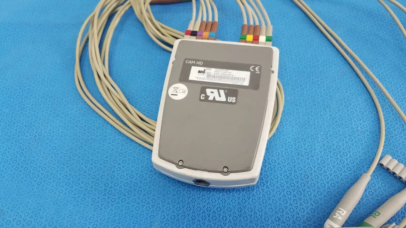 GE CAM HD ECG EKG Patient Lead Cable 900995-003 w/ Leads
