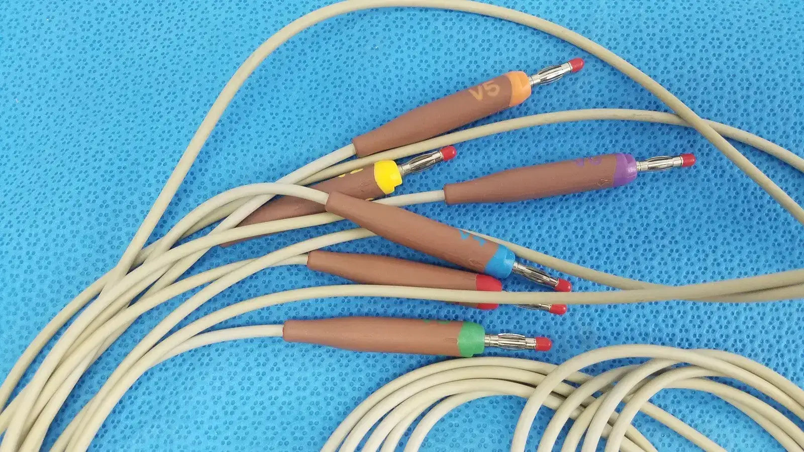 GE CAM HD ECG EKG Patient Lead Cable 900995-003 w/ Leads