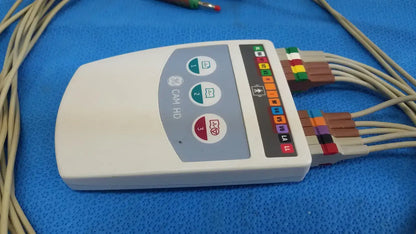 GE CAM HD ECG EKG Patient Lead Cable 900995-003 w/ Leads