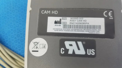 GE CAM HD ECG EKG Patient Lead Cable 900995-003 w/ Leads