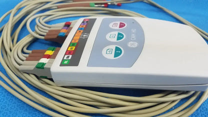 GE CAM HD ECG EKG Patient Lead Cable 900995-003 w/ Leads