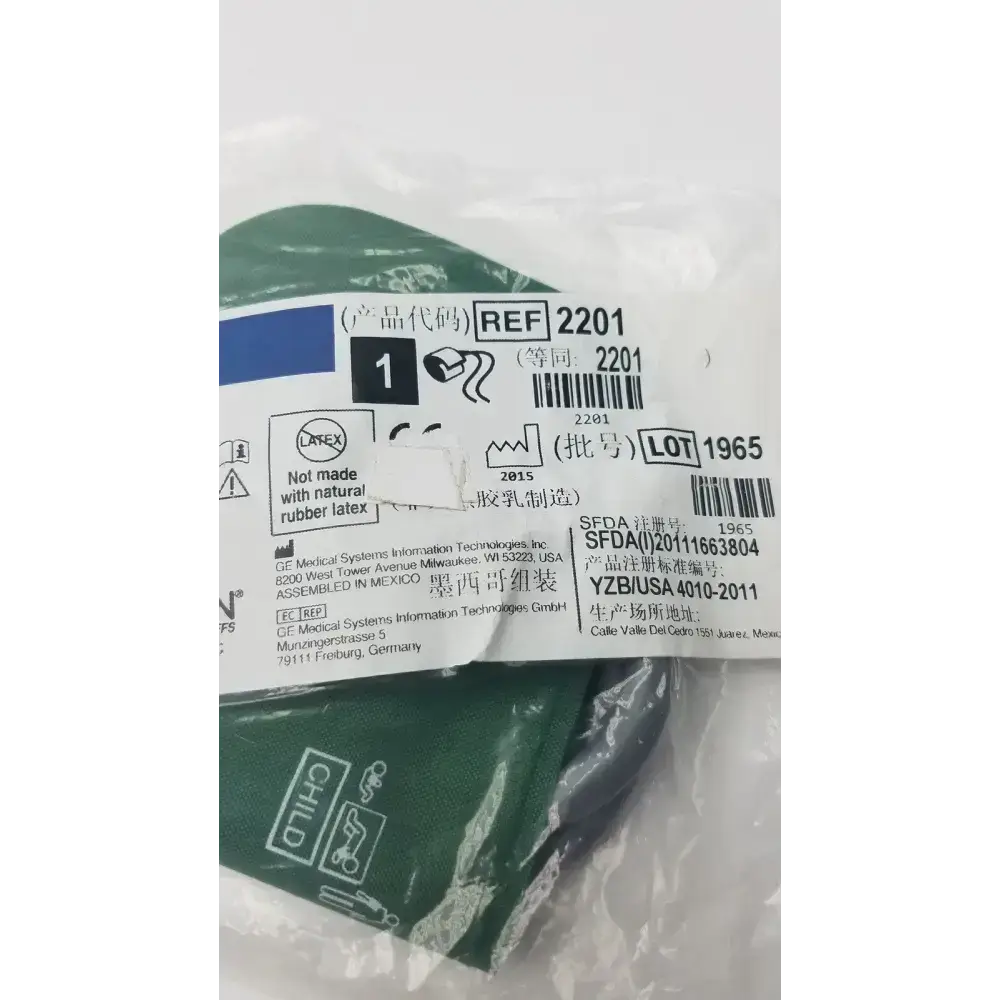 GE Critikon Dura Cuf 2201 Child Blood Pressure Cuff