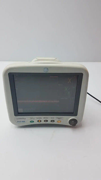 GE Dash 4000 Patient Monitor With BP SPO2 Temp CO2 NBP & ECG