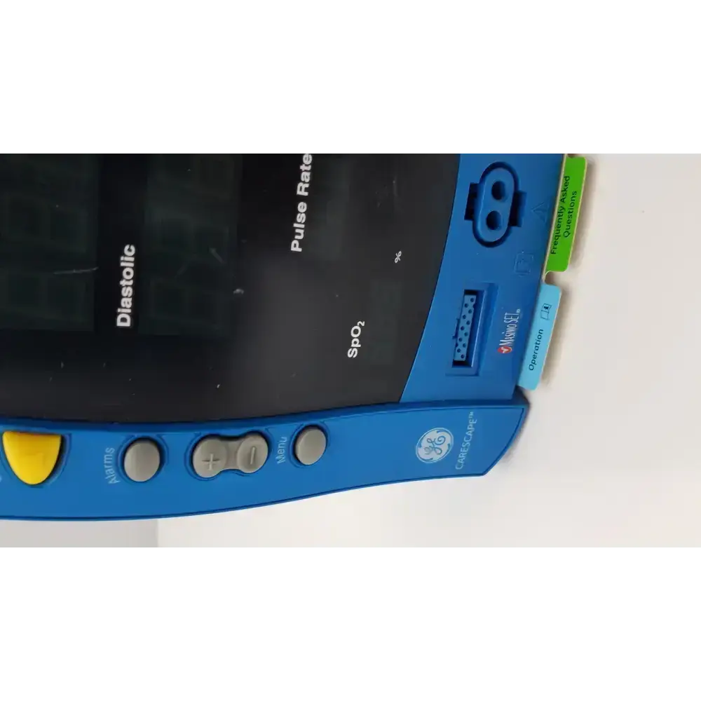 GE Dinamap Carescape V100 Patient Monitor NIBP Temp Masimo SpO2