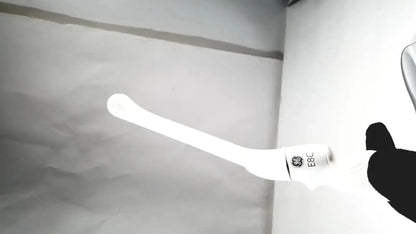 White ge e8c ultrasound probe transducer with slender elongated shape and smooth surface for endo vaginal use