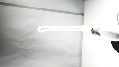 White ge brand led light fixture with sleek elongated design and smooth surface finish for ultrasound probe transducer endo use