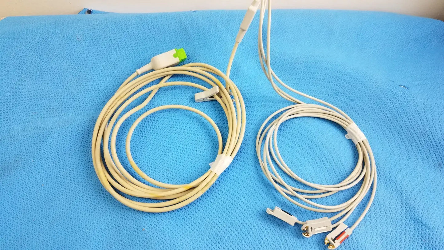 GE ECG Cable Assembly Multilink with 3-Lead Pincer/Grabber