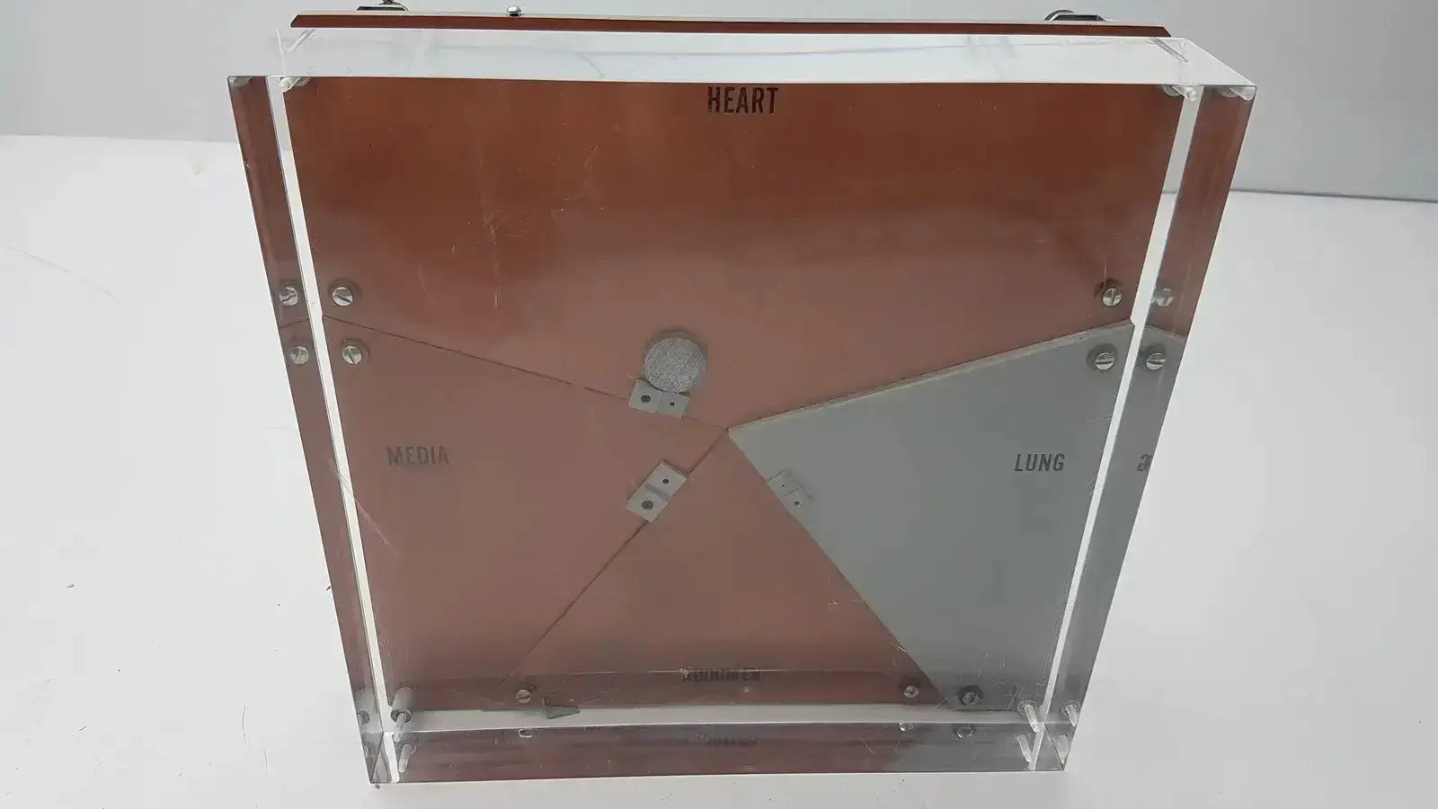 Transparent acrylic ge healthcare cardiovascular phantom box with copper interior sections heart lung for buy used medical equipment